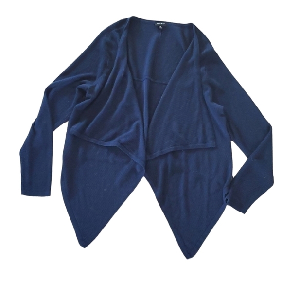 Torrid Women Cardigan Open Front Wrap Waterfall  sweater sz 0 (L/12) - Picture 1 of 8